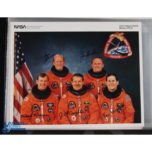 903 - NASA - Shuttle Missions fine set of approx. 48 colour 8x10 photographs showing the crews of Space Sh... 