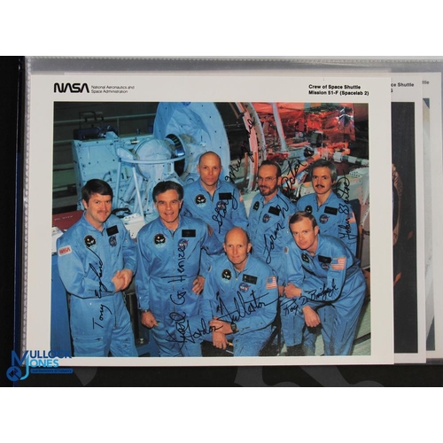 903 - NASA - Shuttle Missions fine set of approx. 48 colour 8x10 photographs showing the crews of Space Sh... 