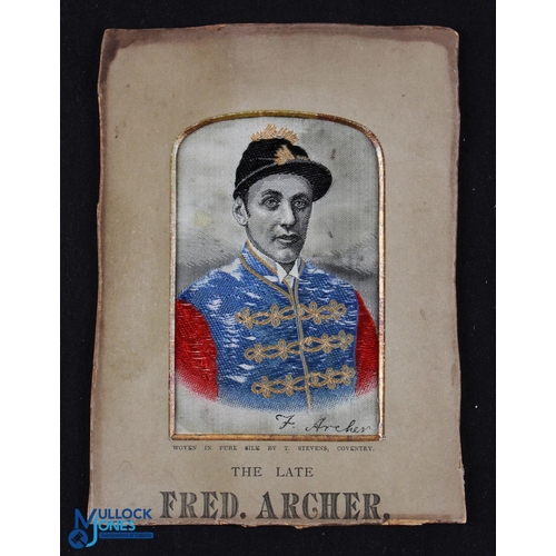 954 - Fred Archer Known as the 'Tin Man' 1857-1886 Silk Stevengraph - The Champion Jockey For 13 Consecuti... 