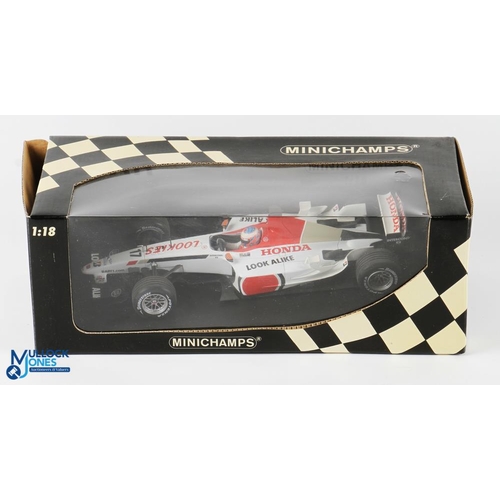 97 - Jenson Button 2004 BAR Honda 006 Minichamps Diecast Model 1:18 100 040009 - boxed