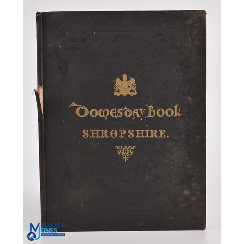 971 - Shropshire - Doomsday Book & Map - a facsimile copy of the Doomsday Book relating to Shropshire, pro... 