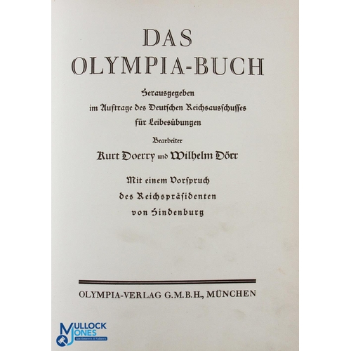 994 - 1928 Das Olympia - Buch German Olympics Book, published to highlight the German preparations for the... 