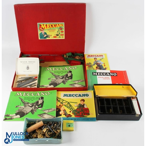 241 - Meccano Accessories Outfit set, a mixed lot to include an almost complete c1962 8a outfit set, a par... 