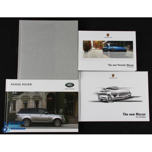 658a - Range Rover Porsche Macan Sales brochures Hardback Books, to include Velar Ranger Rover and 3 Porsch... 