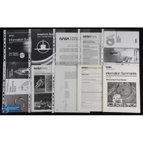 875 - NASA - Space Programme - fine collection of approx 37 copies of official NASA summaries covering the... 