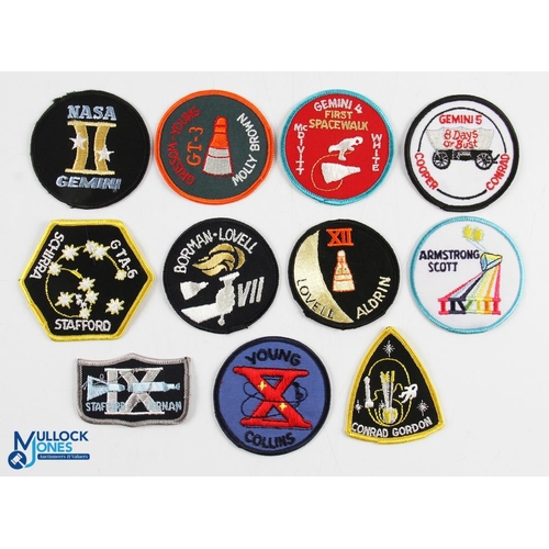 878 - NASA - Badges group of approx. 11 shoulder badges for the Space Gemini programme including the badge... 