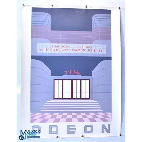 187 - Perry King Silkscreen Poster Odeon - A Streetcar Called Desire - 61cm x 80cm, ex cinema stock kept r... 