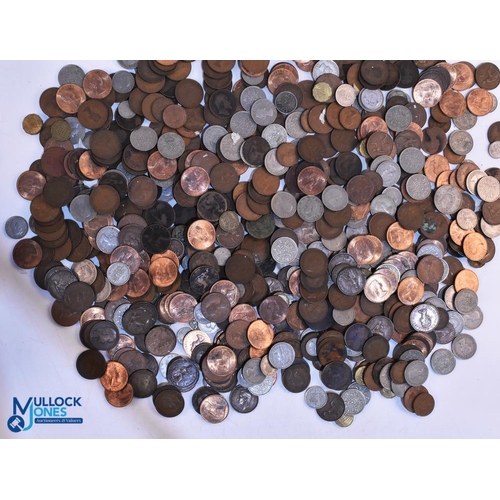 433 - 6kg of British Coins, to include pre decimal collection of pennies, halfpennies, threepences, sixpen... 