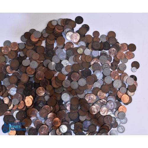 433 - 6kg of British Coins, to include pre decimal collection of pennies, halfpennies, threepences, sixpen... 