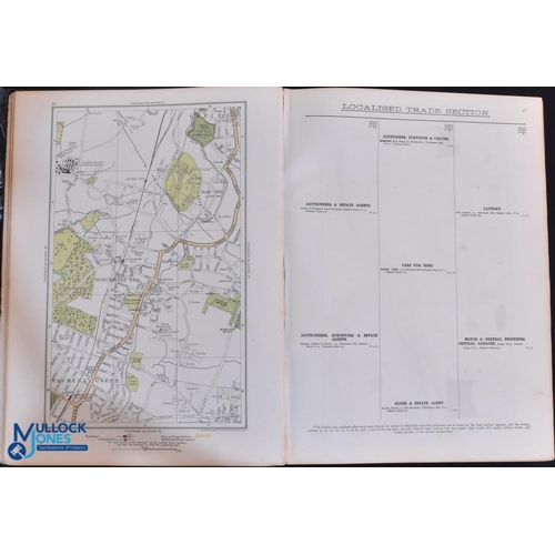 862 - London - The Authentic Map Directory of London and Suburbs, produced by Geographia Ltd c1923 - large... 