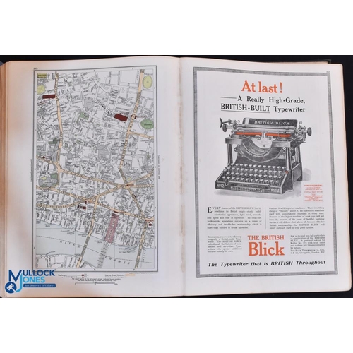 862 - London - The Authentic Map Directory of London and Suburbs, produced by Geographia Ltd c1923 - large... 