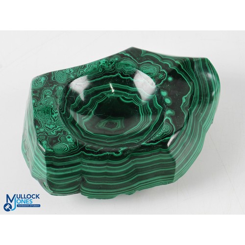 673 - 1.9kg Rock Sample of Malachite - has been polished with a bowl finish