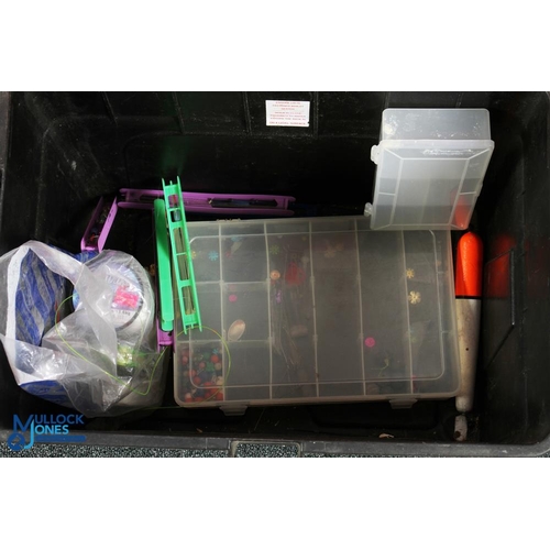 1123 - Sunridge Tackle Box Seat, with shoulder strap and contents of coarse and sea fishing accessories, to... 