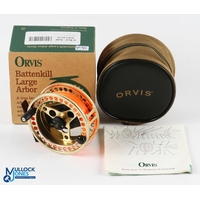 Orvis USA Battenkill large arbor III gold finish rout fly reel, 3