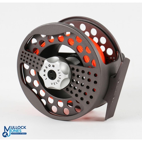 138 - Lamson USA Velocity V3 hard alox trout fly reel 3 1/2