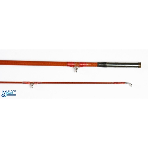 156 - Edgar Sealey Redditch Black Arrow trout fly rod, alloy down locking reel seat with carbon insert, ag... 