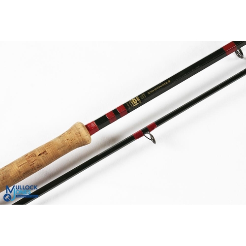 176 - Bruce & Walker hand built green hexagraph salmon spinning rod 10' 6