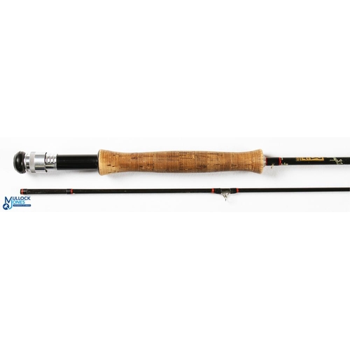 273 - Hardy Alnwick graphite trout fly rod 9' 2pc line 5/6#, alloy uplocking reel seat and collar, MCB, li... 