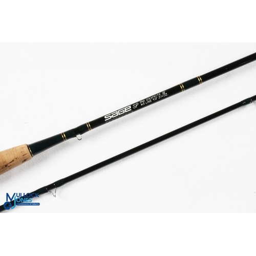 276 - A very fine Sage SP 590 graphite IV 3 1/4oz trout fly rod, 9' 2pc line 5#, alloy uplocking reel seat... 