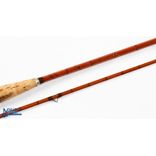 277 - A superb Hardy Alnwick cc de France palakona split cane trout fly rod E72450 (1950) 8' 2pc