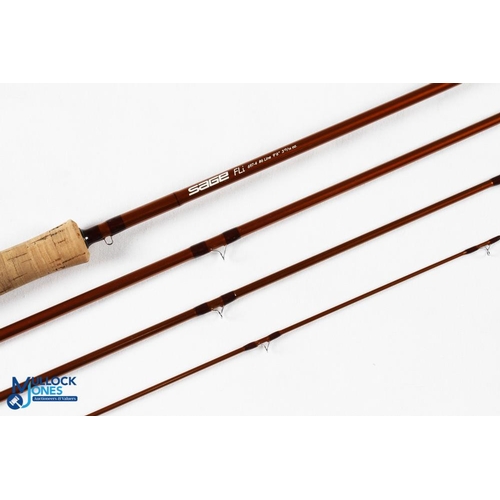 38 - Sage USA FLi 697-4, 3 13/16oz carbon trout fly rod AC61640 9' 6