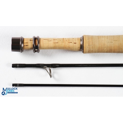 39 - A very fine and scarce Orvis Helios 2 carbon brook trout fly rod, 6' 3pc line 2#, alloy sliding reel... 