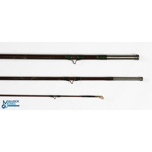 49 - Hardy Alnwick greenheart trout fly rod No 42264 1898, 9' 3pc (tip 2