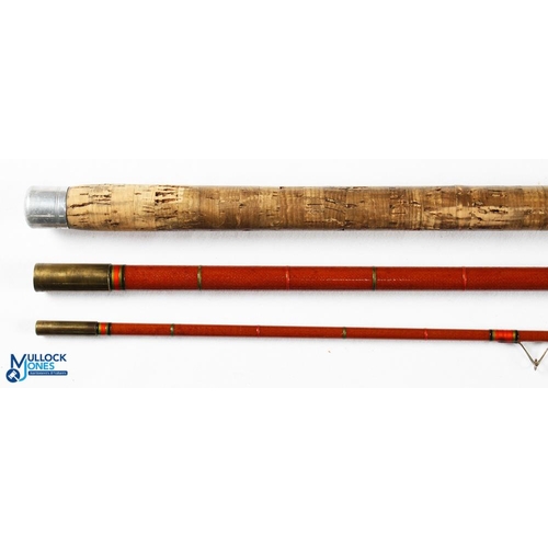 494 - S Allcock & Co Ltd Redditch 3 Star hollow glass match/trotting rod 12' 3pc, 24