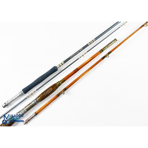 890 - Shakespeare Alpha 1650-270 glass trout fly rod 2.7m 2pc line 7/8#, double alloy down locking reel se... 
