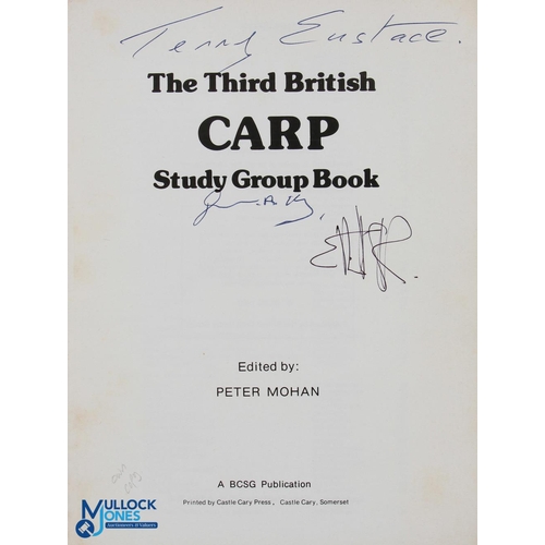 91 - The Third British Carp Study Group Book signed copy, 1980 P/b with 3 signatures G