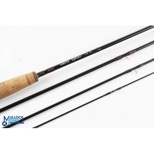 Greys GRXi+, 7'6, 4 piece graphite travel fly rod, #4, lined butt
