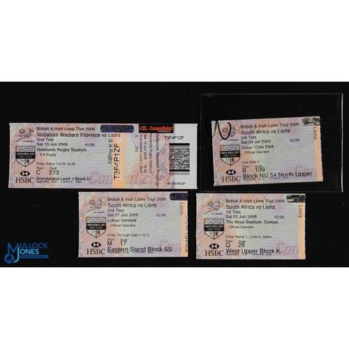 102 - 2009 British & I Lions in NZ Rugby Tickets 2nd Lot (4): All three tests & the Western Province clash... 
