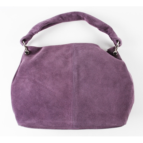 101 - 3x Designer Handbags - to include Vintage Nardelli Taly Purple shoulder Bag medium suede leather - m... 