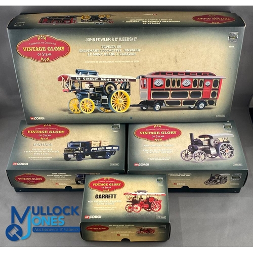 177 - Corgi Vintage Glory of Steam Showman Steam Engine Models, to include 80109 Fowler B6 road engine, 80... 