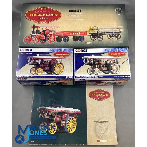 178 - Corgi Vintage Glory of Steam Showman Steam Engine Models, to include CC20518 Burrell Showmans scenic... 