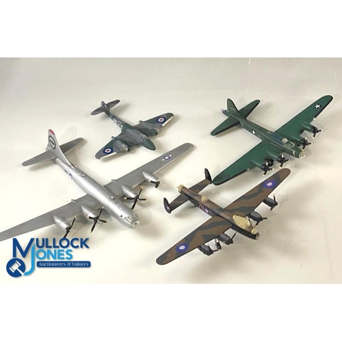 198 - Vintage Airfix Aeroplanes Built Kit Models, plus 4 white metal aeroplanes, in fair used condition so... 