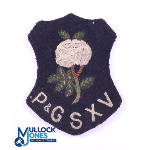 2 - 1920s Public & Grammar Schools Rugby Jersey Badge: The badge, doubtless, as seen on the jersey in lo... 