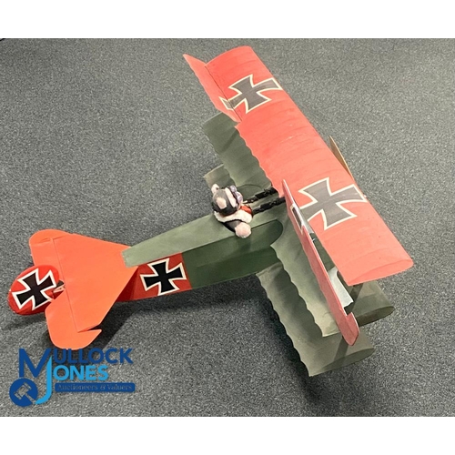 202 - Large Fokker Dr 1 German Red Barron WW1 Model Plane Aeroplane Aviation, has been a radio-controlled ... 