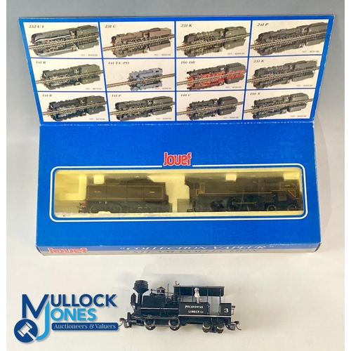 245 - HO Jouef 231c North Steam Locomotive Train Model, boxed and in good condition plus Bachmann American... 