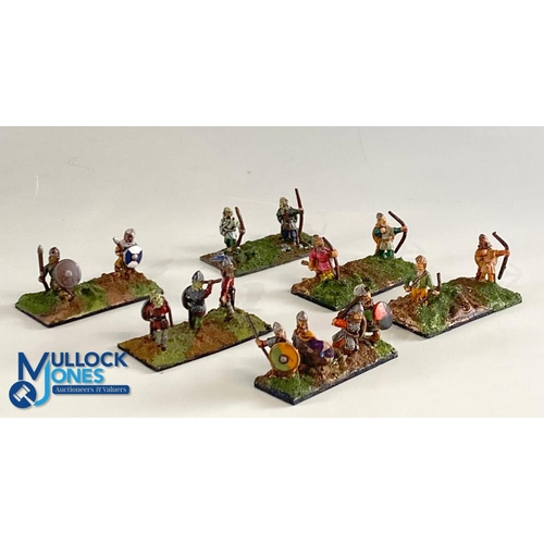 269 - 25mm DBA Viking Saxon Metal Historical Gaming Foot Soldiers Figures, a large collection, well finish... 