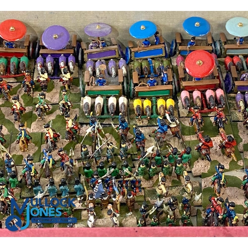 270 - 25mm DBA Chinese Metal Historical Gaming Soldiers Figures, to include foot soldiers, chariots, horse... 