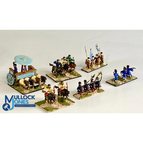 270 - 25mm DBA Chinese Metal Historical Gaming Soldiers Figures, to include foot soldiers, chariots, horse... 