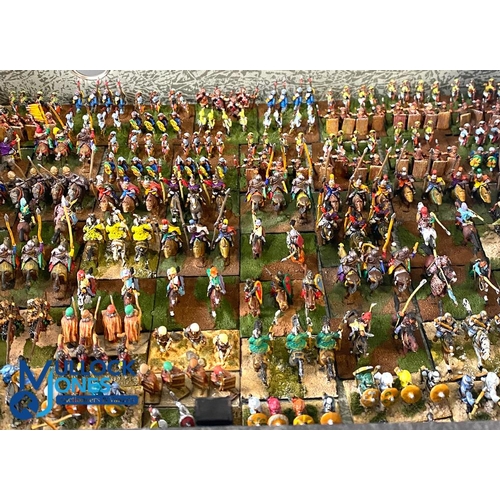 273 - 25mm DBA Persians Metal Historical Gaming Soldiers Figures, to include foot soldiers and horseback f... 