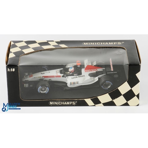 283 - Jenson Button 2006 BAR Honda 007 Minichamps Diecast Model 1:18 100 050003 - boxed