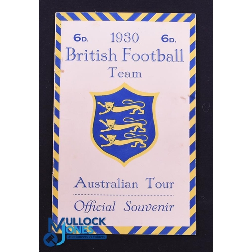 45 - Rare British & I Lions Australian Tour Official Souvenir Booklet: Attractive 16pp brochure with hist... 