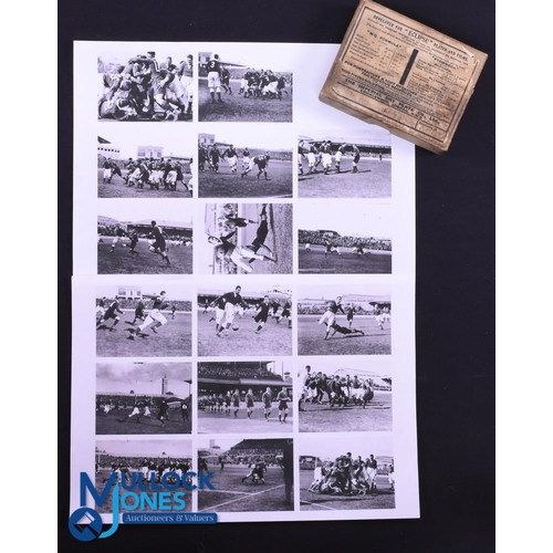 46 - Very Rare Glass Plate Negatives, 1930 British & I Lions v Australia (15): A super group of 15 glass ... 