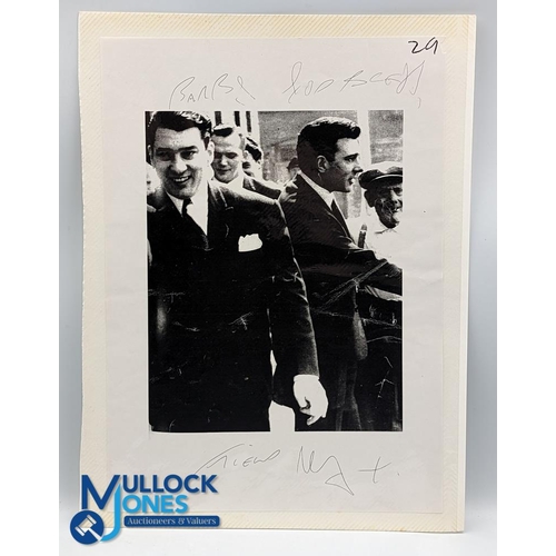 479 - Kray Twins (Signed) - photocopy of a photograph - showing the Kray twins, signed in the margin by Re... 