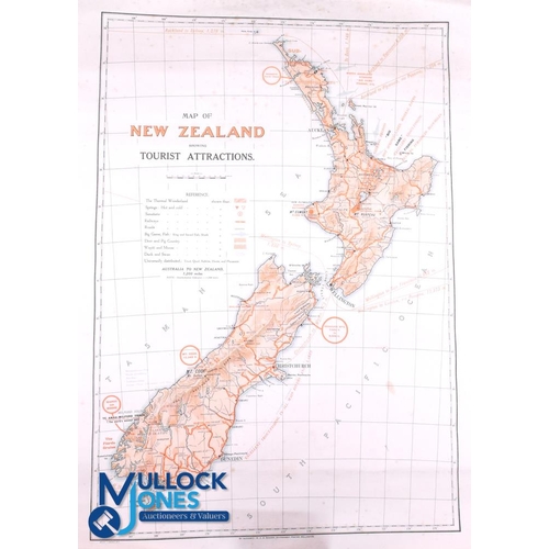 64 - 1930s New Zealand National Tourist Publicity Books and Map (3): Presented on arrival, 'NZ Wonderland... 