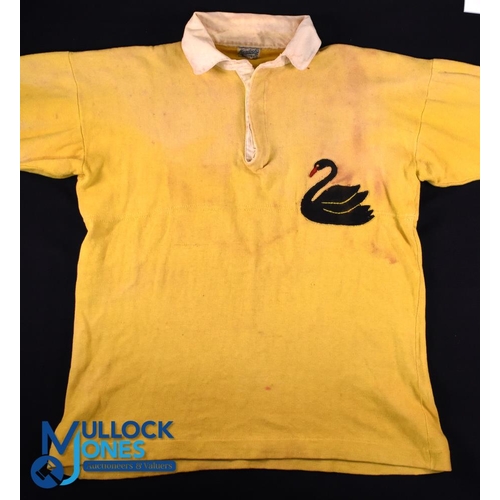 77 - Rare 1930 Western Australia Matchworn Jersey v British & I Lions: Clearly match worn with a little l... 