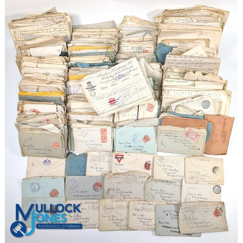 871 - WWI - Naval - Australian Navy carton containing a very extensive (100+) correspondence from a naval ... 